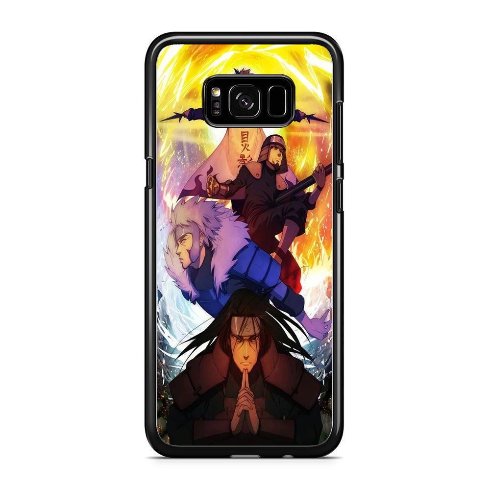 Naruto - Hokage Samsung Galaxy S8 Case-Rubber / Black (2D Case)-Xtracase
