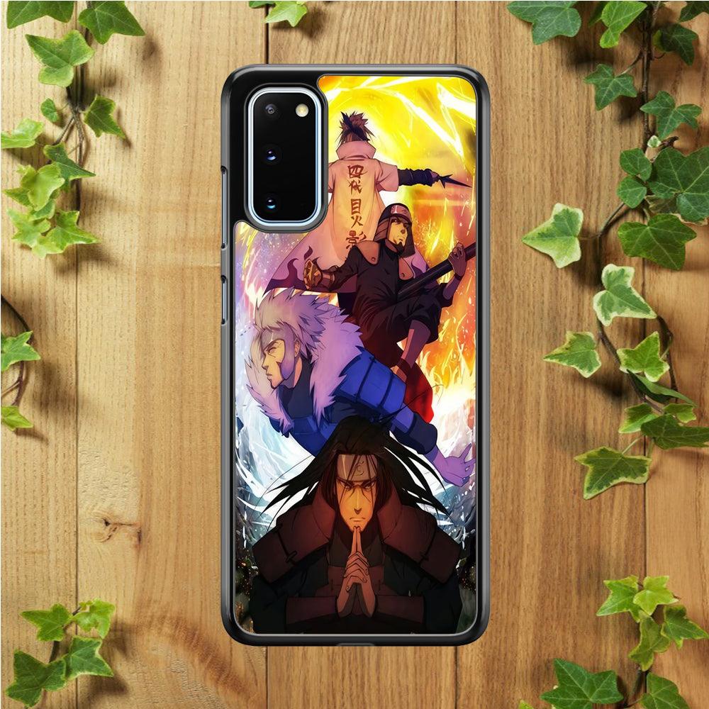 Naruto - Hokage Samsung Galaxy S20 Case-Rubber / White (2D Case)-Xtracase