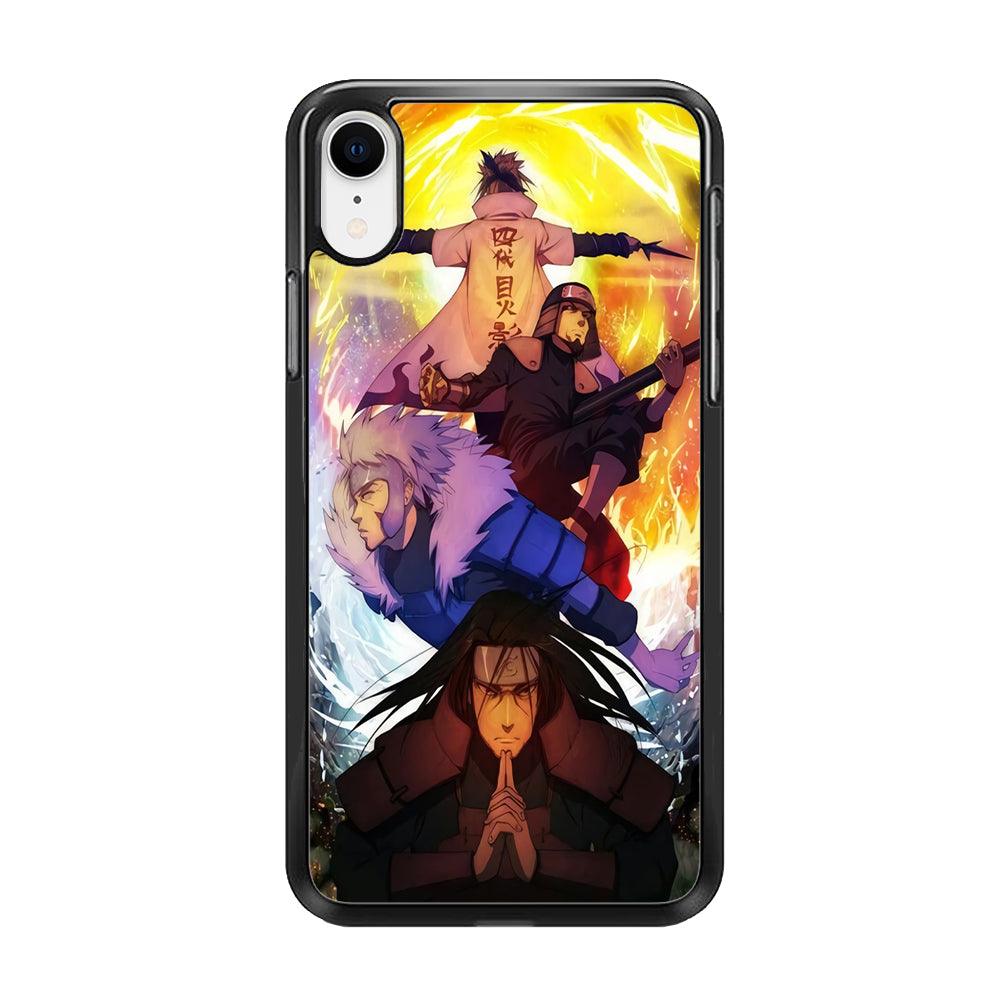 Naruto - Hokage iPhone XR Case-Rubber / Black (2D Case)-Xtracase