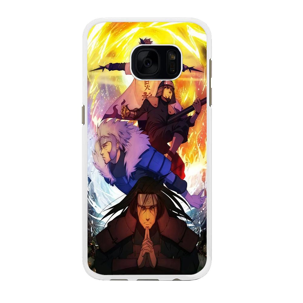 Naruto - Hokage Samsung Galaxy S7 Edge Case-Rubber / White (2D Case)-Xtracase