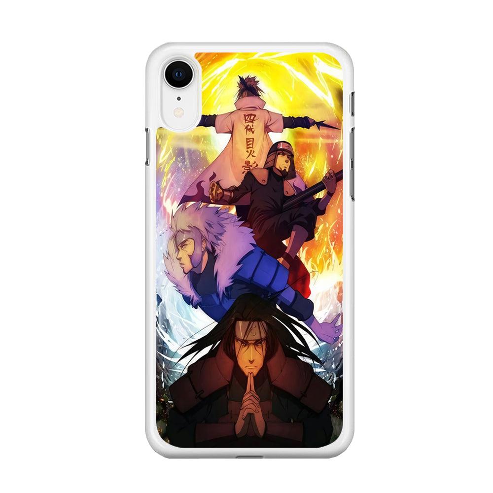 Naruto - Hokage iPhone XR Case-Rubber / White (2D Case)-Xtracase