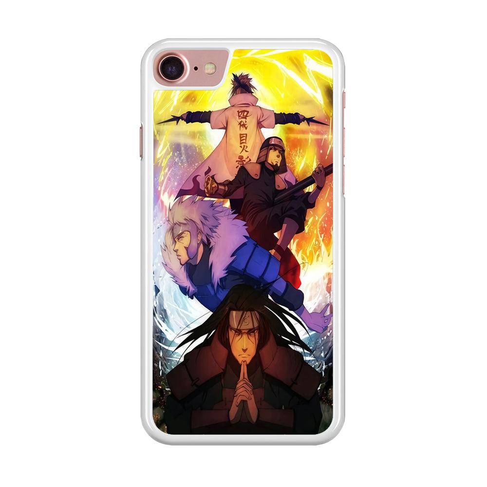 Naruto - Hokage iPhone 8 Case-Rubber / White (2D Case)-Xtracase