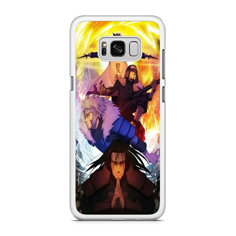Naruto - Hokage Samsung Galaxy S8 Case-Rubber / White (2D Case)-Xtracase