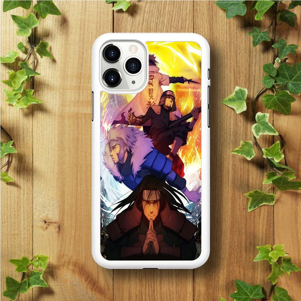 Naruto - Hokage iPhone 11 Pro Case-Rubber / White (2D Case)-Xtracase