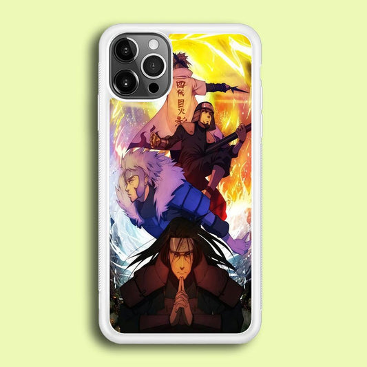 Naruto - Hokage iPhone 12 Pro Case-Rubber / White (2D Case)-Xtracase