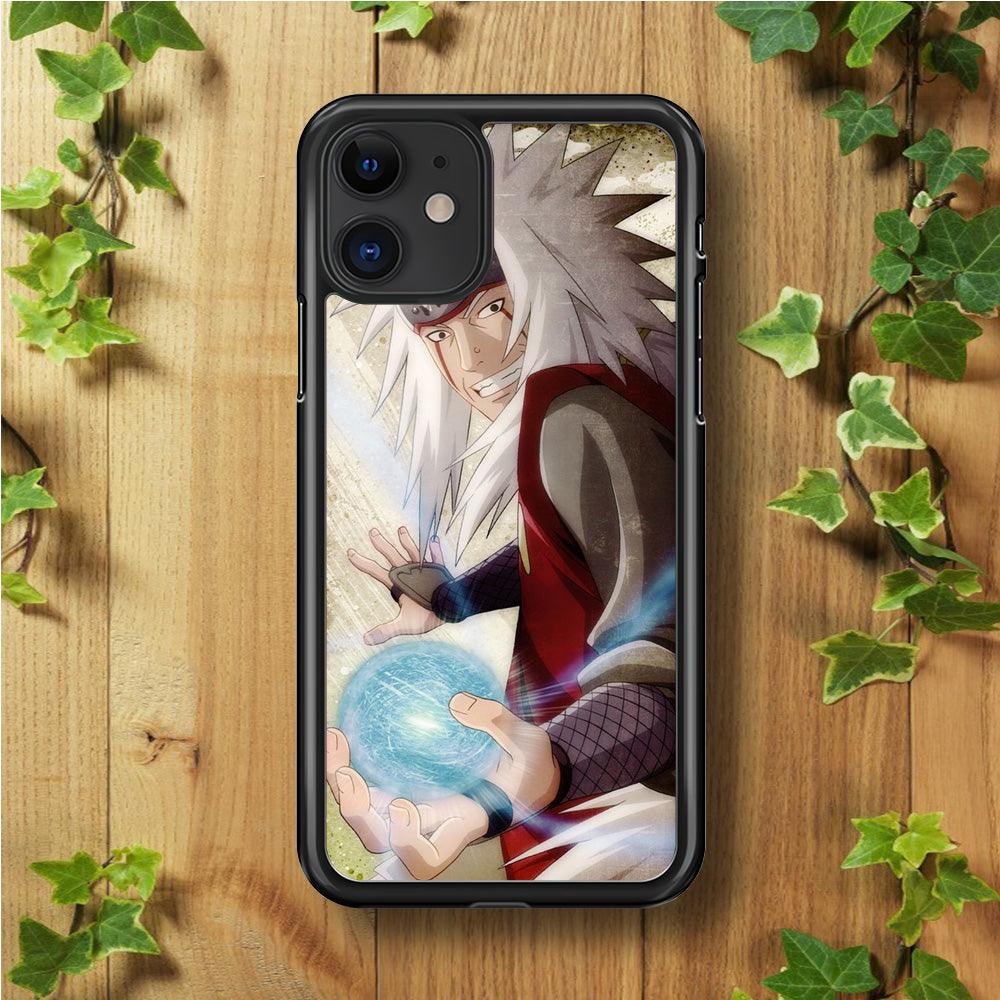 Naruto - Jiraiya iPhone 11 Case-Rubber / Black (2D Case)-Xtracase