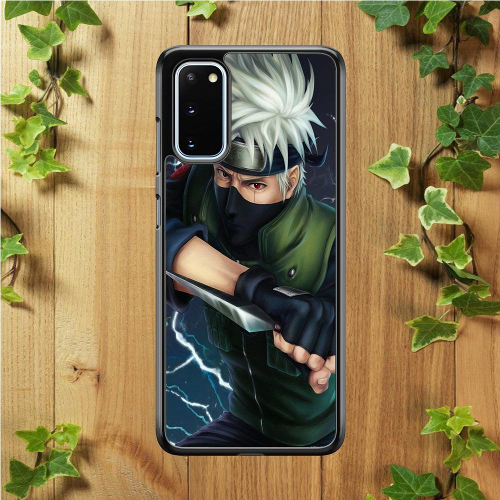 Naruto - Kakashi Hatake Samsung Galaxy S20 Case-Rubber / White (2D Case)-Xtracase