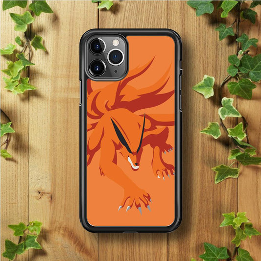 Naruto - Kurama 002 iPhone 11 Pro Case-Rubber / Black (2D Case)-Xtracase
