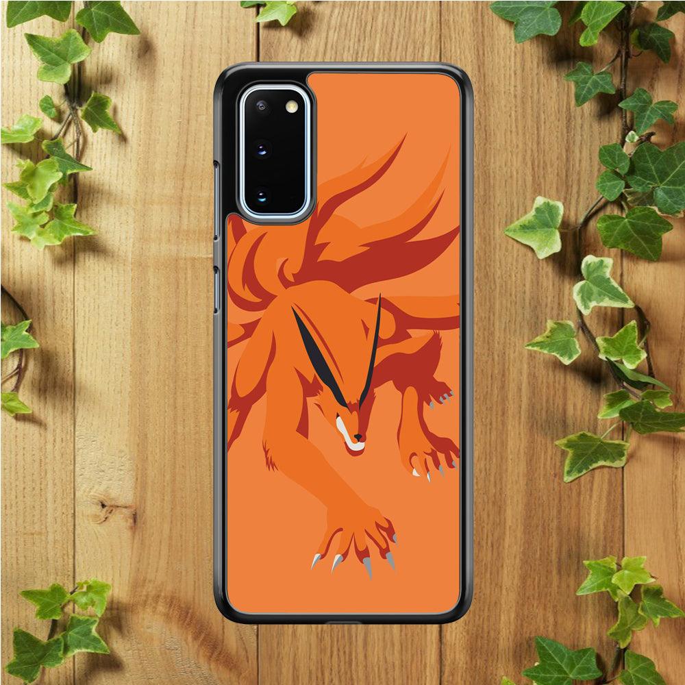 Naruto - Kurama 002 Samsung Galaxy S20 Case-Rubber / White (2D Case)-Xtracase