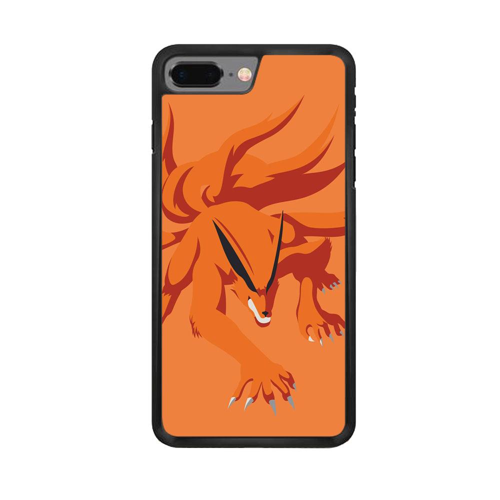Naruto - Kurama 002 iPhone 7 Plus Case-Rubber / Black (2D Case)-Xtracase