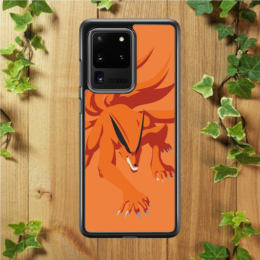 Naruto - Kurama 002 Samsung Galaxy S20 Ultra Case-Rubber / White (2D Case)-Xtracase