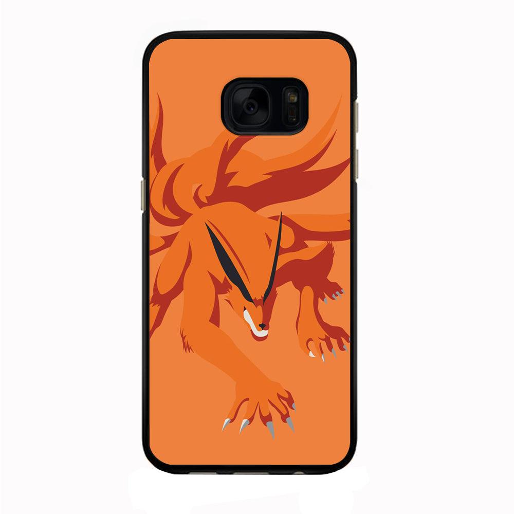 Naruto - Kurama 002 Samsung Galaxy S7 Edge Case-Rubber / Black (2D Case)-Xtracase