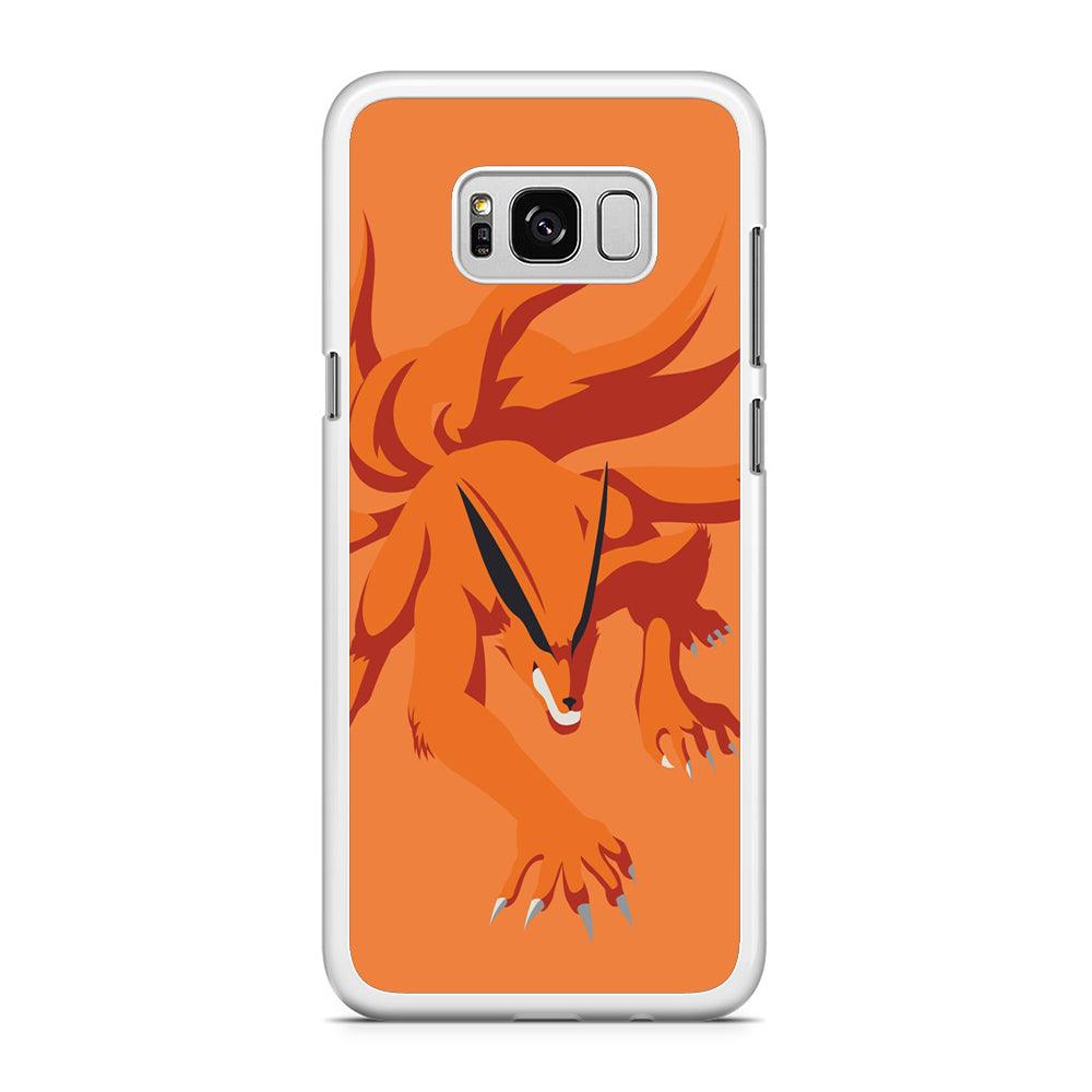 Naruto - Kurama 002 Samsung Galaxy S8 Case-Rubber / White (2D Case)-Xtracase