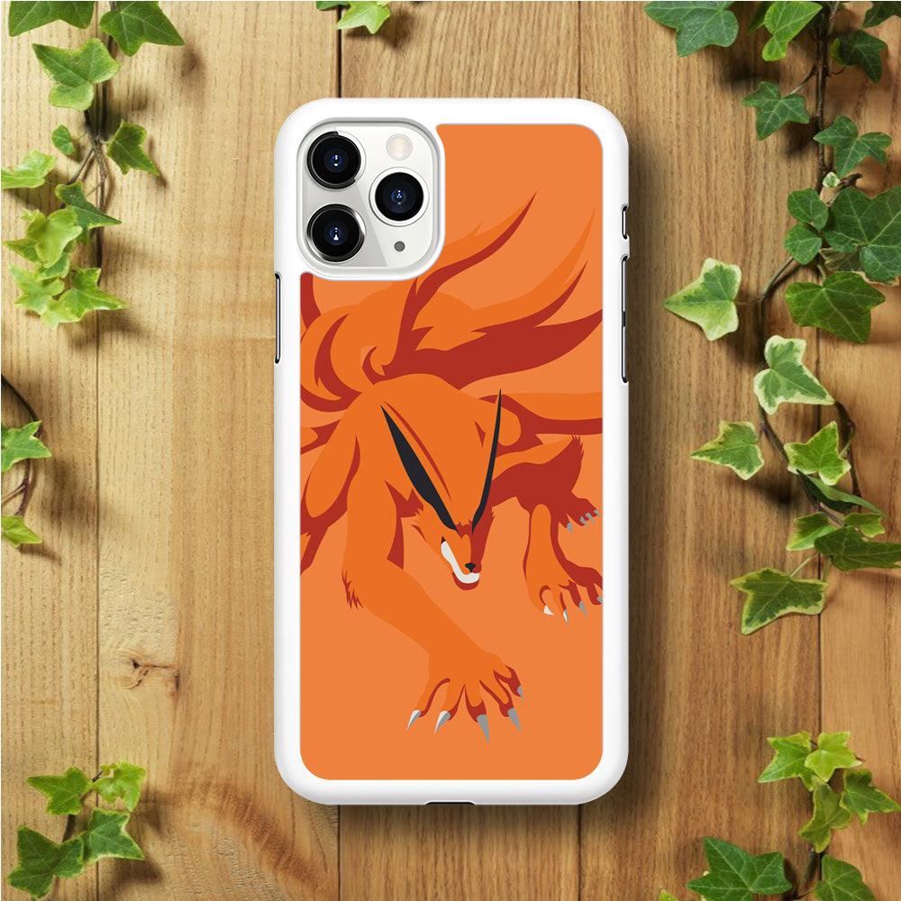 Naruto - Kurama 002 iPhone 11 Pro Max Case-Rubber / White (2D Case)-Xtracase
