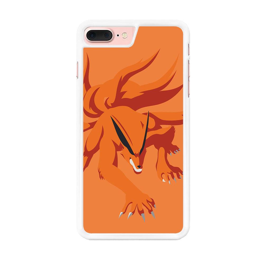 Naruto - Kurama 002 iPhone 7 Plus Case-Rubber / White (2D Case)-Xtracase