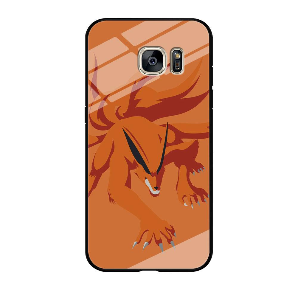 Naruto - Kurama 002 Samsung Galaxy S7 Edge Case-Tempered Glass Case-Xtracase