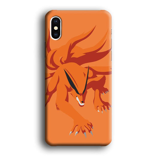 Naruto - Kurama 002 iPhone X Case-Plastic / Full Wrap (3D Case)-Xtracase
