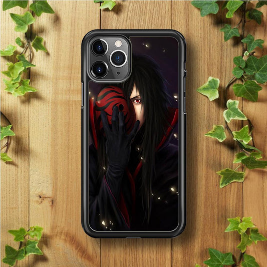 Naruto - Madara iPhone 11 Pro Max Case-Rubber / Black (2D Case)-Xtracase