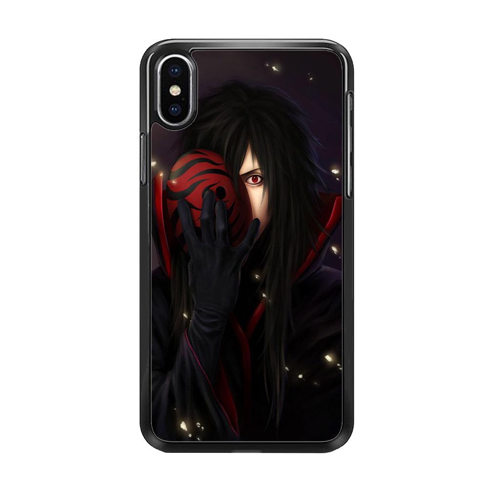 Naruto - Madara iPhone Xs Case-Rubber / Black (2D Case)-Xtracase