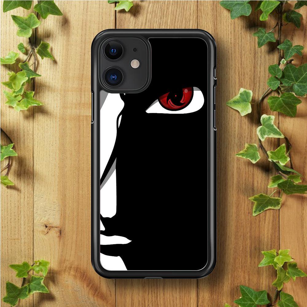 Naruto - Mangekyou Sharingan iPhone 11 Case-Rubber / Black (2D Case)-Xtracase