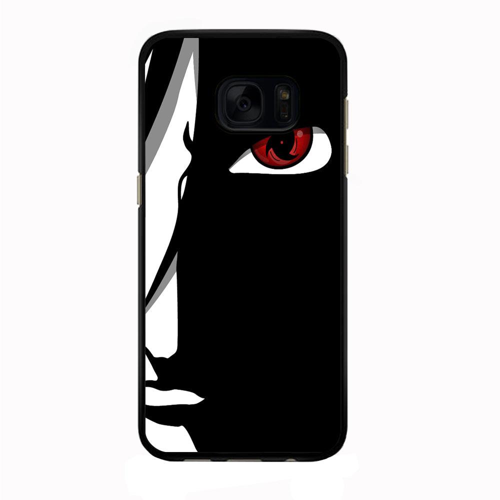 Naruto - Mangekyou Sharingan Samsung Galaxy S7 Edge Case-Rubber / Black (2D Case)-Xtracase
