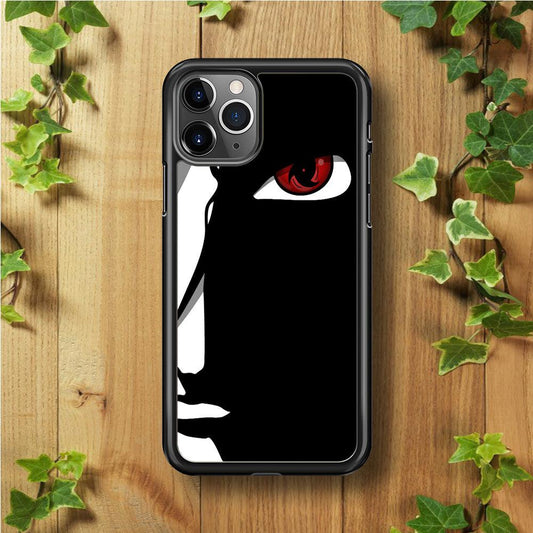 Naruto - Mangekyou Sharingan iPhone 11 Pro Max Case-Rubber / Black (2D Case)-Xtracase