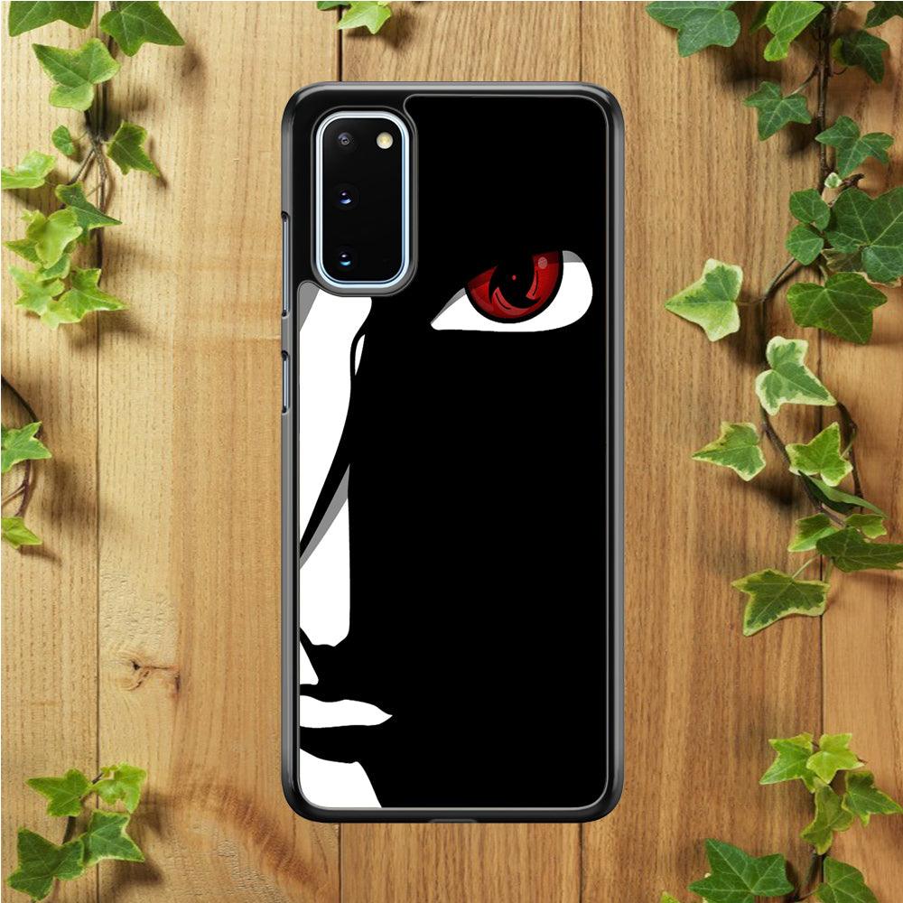 Naruto - Mangekyou Sharingan Samsung Galaxy S20 Case-Rubber / Black (2D Case)-Xtracase