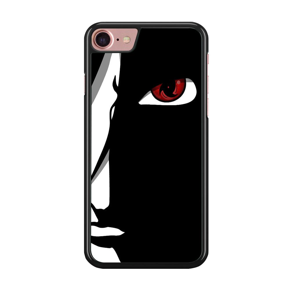 Naruto - Mangekyou Sharingan iPhone SE 2020 Case-Rubber / Black (2D Case)-Xtracase
