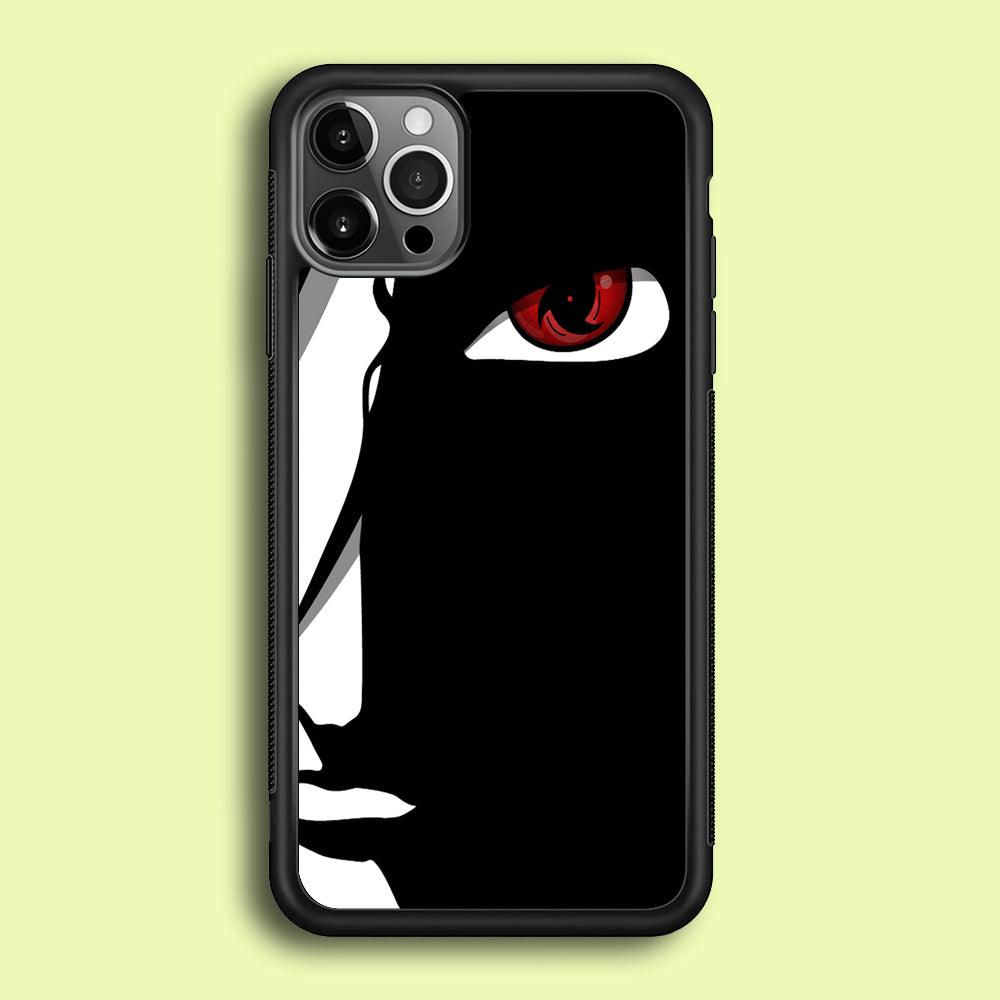 Naruto - Mangekyou Sharingan iPhone 12 Pro Max Case-Rubber / Black (2D Case)-Xtracase