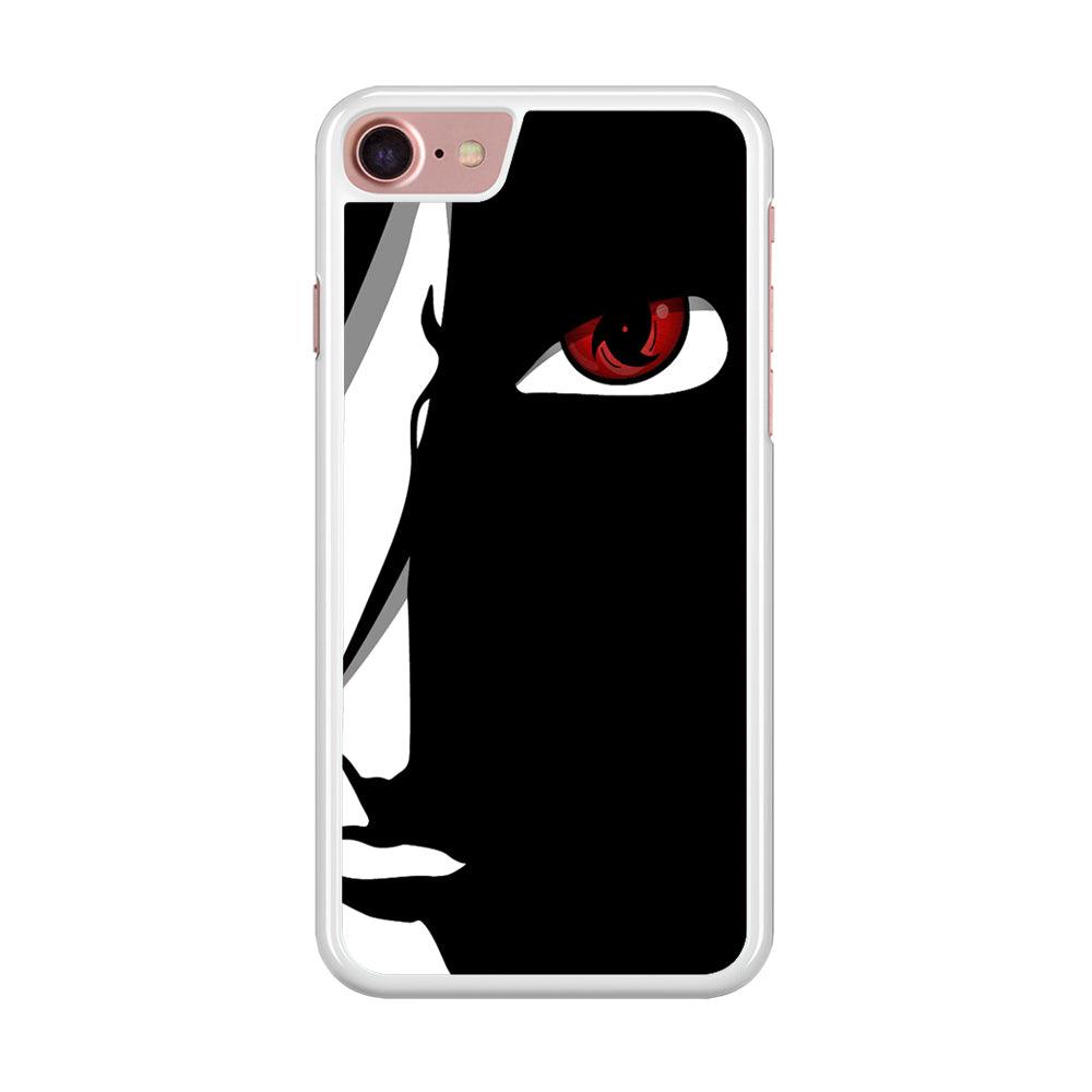 Naruto - Mangekyou Sharingan iPhone SE 2020 Case-Rubber / White (2D Case)-Xtracase