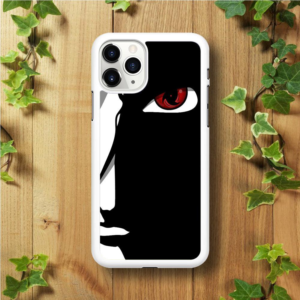Naruto - Mangekyou Sharingan iPhone 11 Pro Max Case-Rubber / White (2D Case)-Xtracase