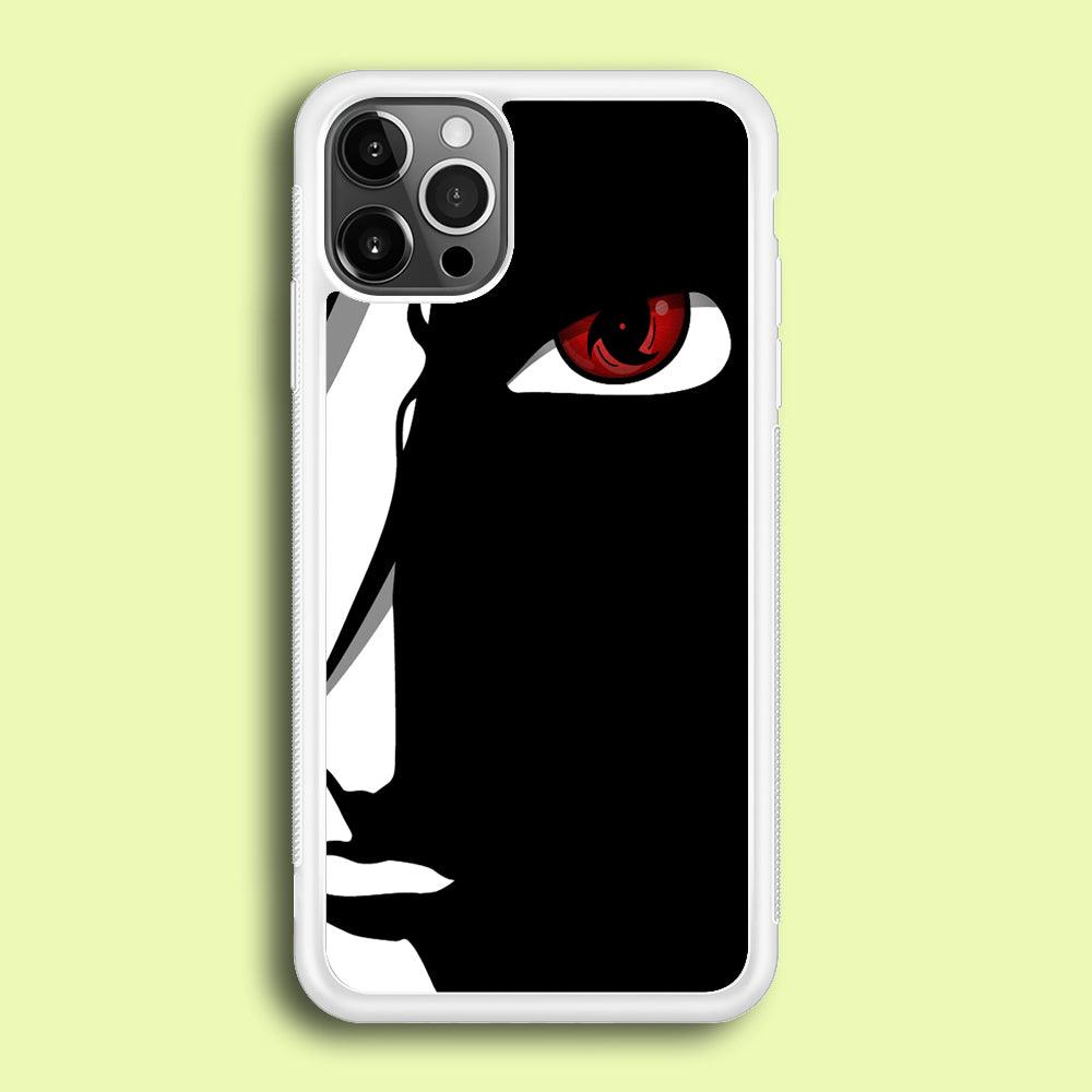 Naruto - Mangekyou Sharingan iPhone 12 Pro Max Case-Rubber / White (2D Case)-Xtracase