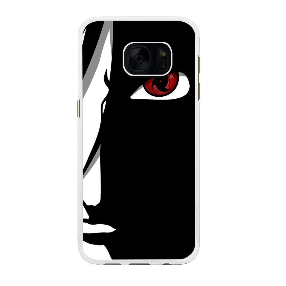 Naruto - Mangekyou Sharingan Samsung Galaxy S7 Edge Case-Rubber / White (2D Case)-Xtracase