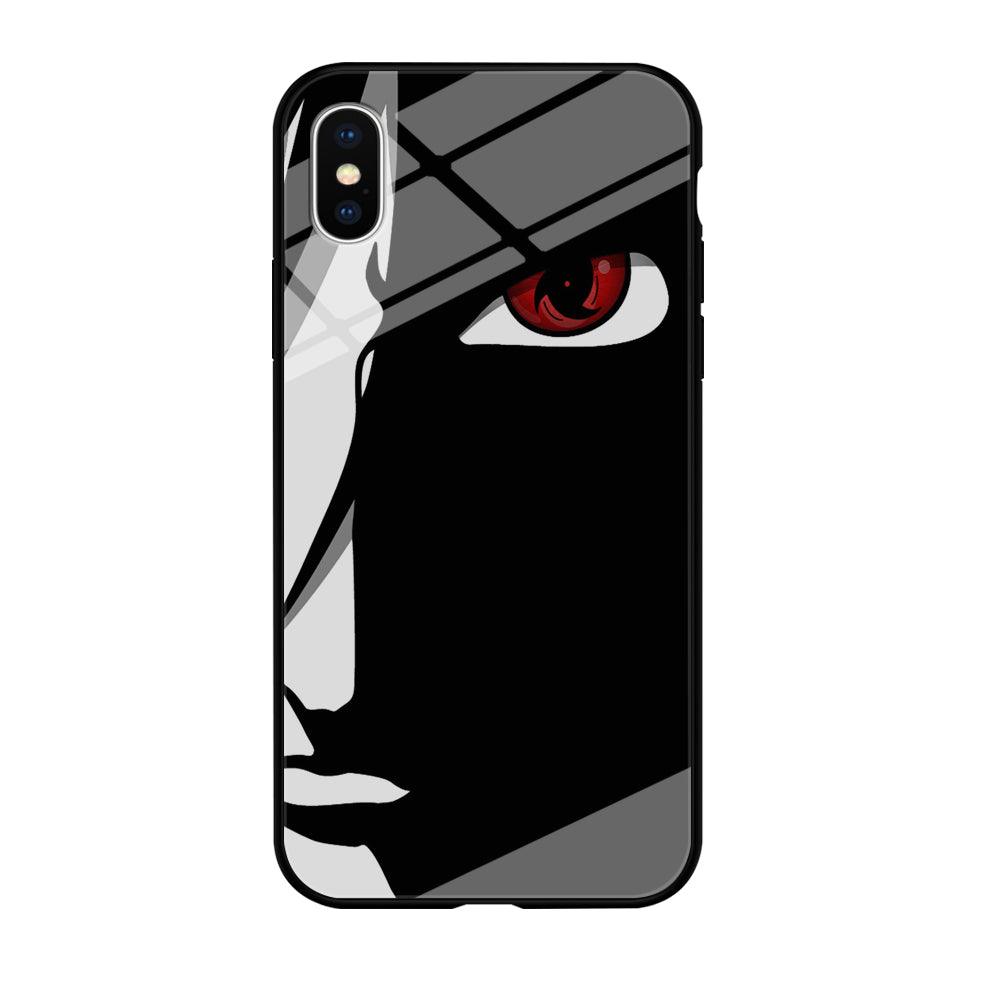 Naruto - Mangekyou Sharingan iPhone X Case-Tempered Glass Case-Xtracase
