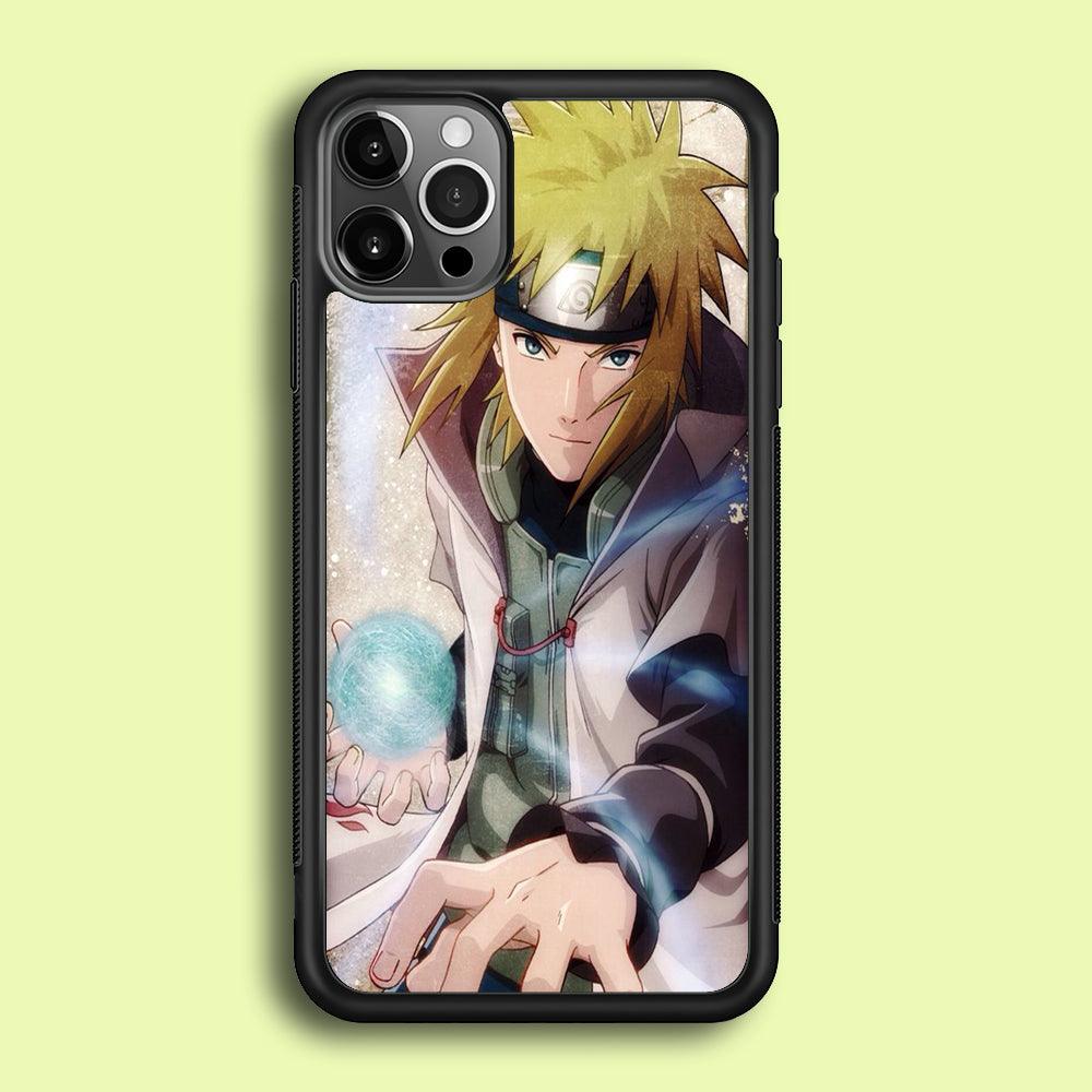 Naruto - Namikaze Minato iPhone 12 Pro Case-Rubber / Black (2D Case)-Xtracase