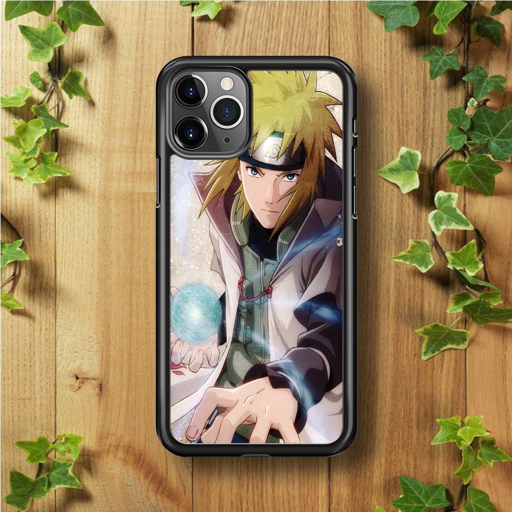 Naruto - Namikaze Minato iPhone 11 Pro Case-Rubber / Black (2D Case)-Xtracase