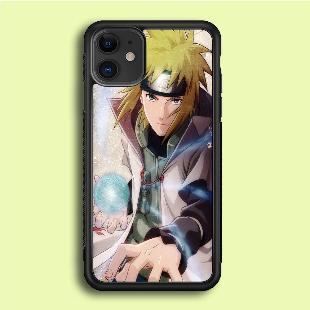 Naruto - Namikaze Minato iPhone 12 Mini Case-Rubber / Black (2D Case)-Xtracase