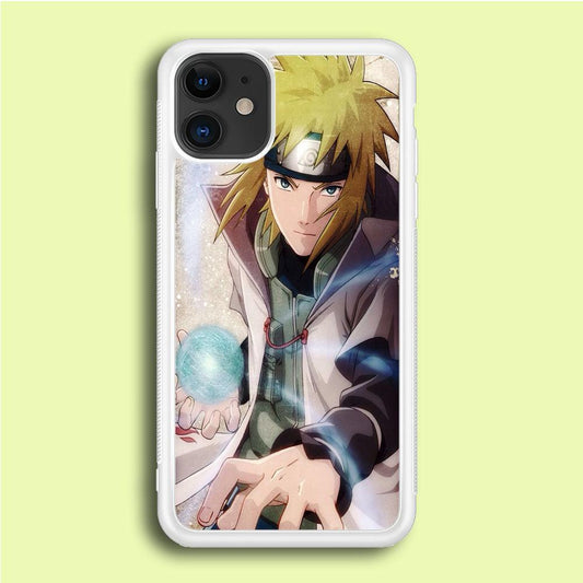 Naruto - Namikaze Minato iPhone 12 Case-Rubber / White (2D Case)-Xtracase