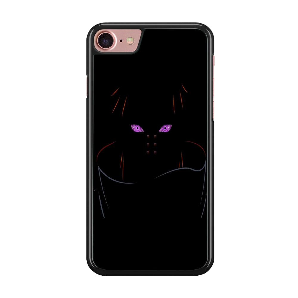 Naruto - Rinnegan iPhone SE 2020 Case-Rubber / Black (2D Case)-Xtracase