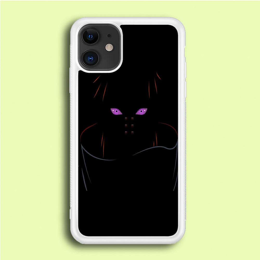 Naruto - Rinnegan iPhone 12 Mini Case-Rubber / White (2D Case)-Xtracase