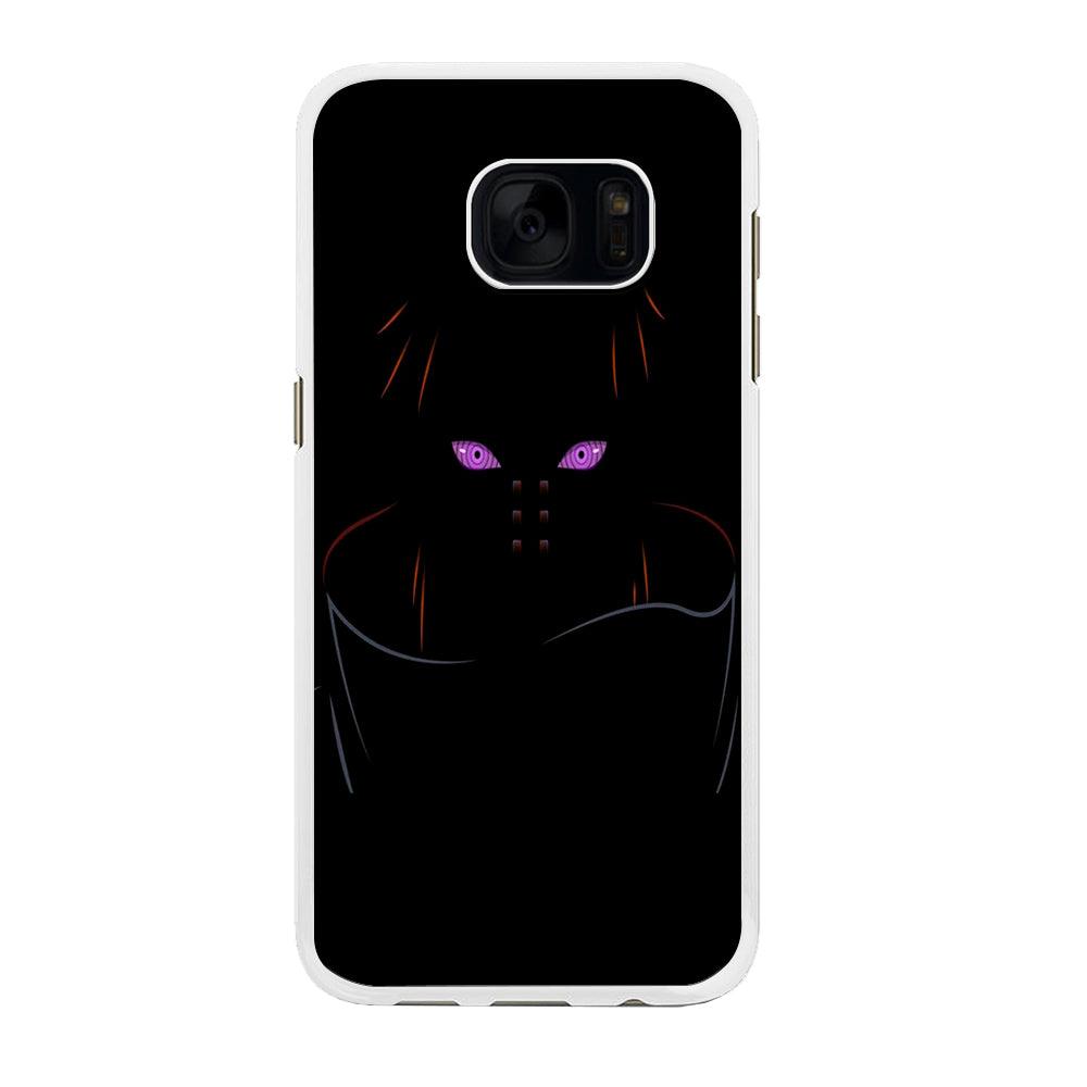 Naruto - Rinnegan Samsung Galaxy S7 Edge Case-Rubber / White (2D Case)-Xtracase