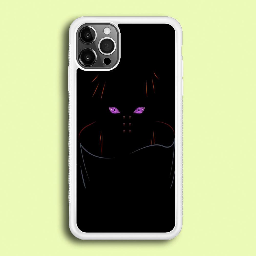 Naruto - Rinnegan iPhone 12 Pro Case-Rubber / White (2D Case)-Xtracase