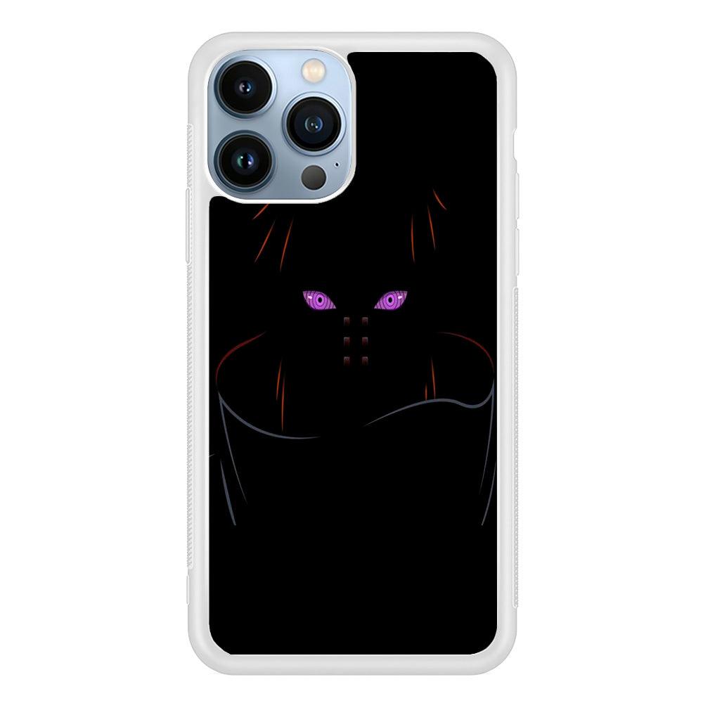 Naruto - Rinnegan iPhone 13 Pro Case-Rubber / White (2D Case)-Xtracase