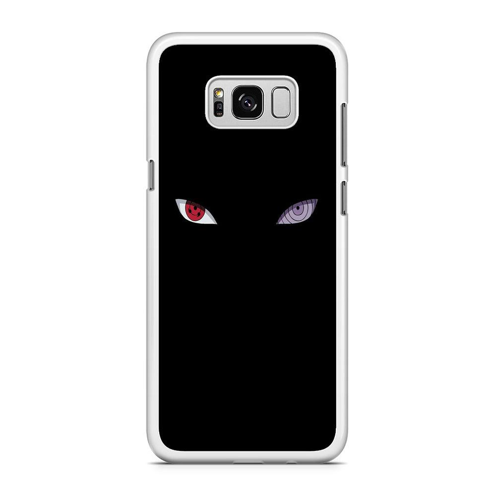 Naruto - Sharingan Rinnegan Samsung Galaxy S8 Plus Case-Rubber / White (2D Case)-Xtracase