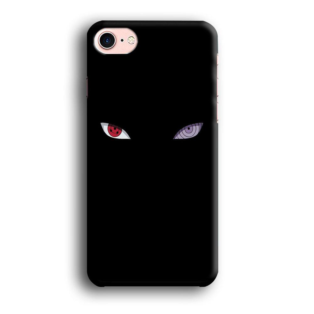 Naruto - Sharingan Rinnegan iPhone SE 2020 Case-Plastic / Full Wrap (3D Case)-Xtracase