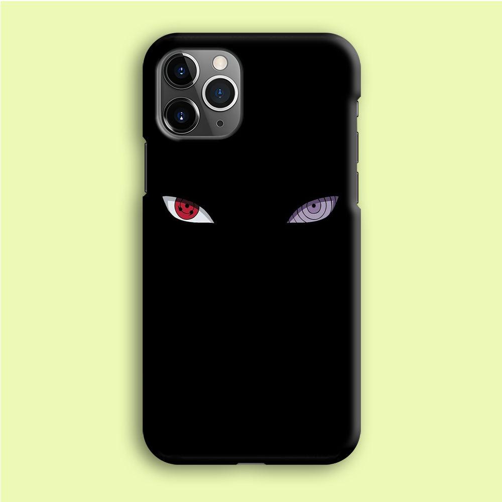 Naruto - Sharingan Rinnegan iPhone 12 Pro Case-Plastic / Full Wrap (3D Case)-Xtracase