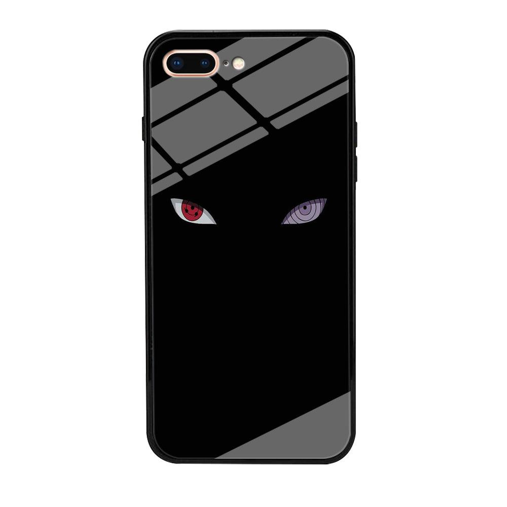 Naruto - Sharingan Rinnegan iPhone 7 Plus Case-Tempered Glass Case-Xtracase