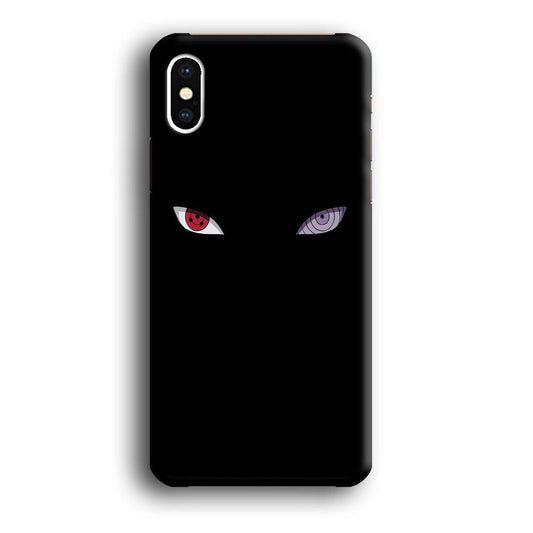 Naruto - Sharingan Rinnegan iPhone X Case-Plastic / Full Wrap (3D Case)-Xtracase