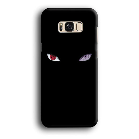 Naruto - Sharingan Rinnegan Samsung Galaxy S8 Case-Plastic / Full Wrap (3D Case)-Xtracase