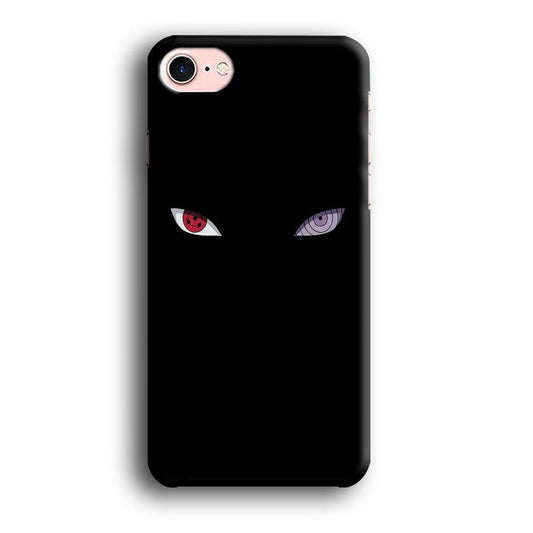 Naruto - Sharingan Rinnegan iPhone 8 Case-Plastic / Full Wrap (3D Case)-Xtracase